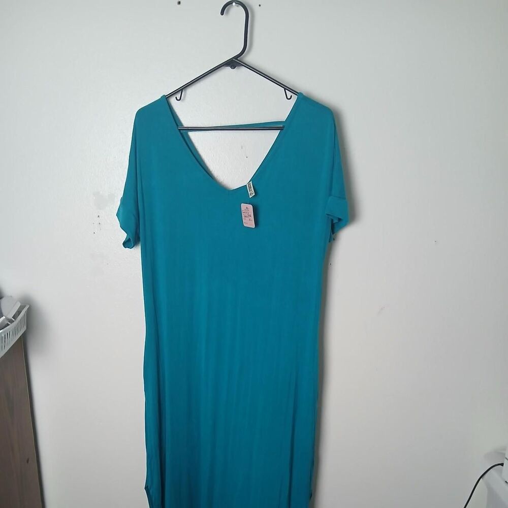 Grecerelle Women's Blue and Green Dress